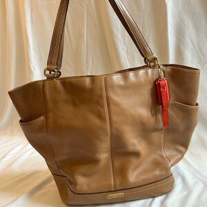 Coach Pebbled Leather Tote